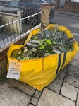 100% garden waste in a MegaBag Garden waste comprising of tree cuttings. Just garden waste, nothing else. All squeezed into a Hippo MegaBag which is at the front of the house for a very easy pick-up. TW1 - removed for £85