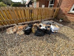 Old ply board and old flooring As title says. NITE: the buckets are not to be taken away. CB23 - removed for £150