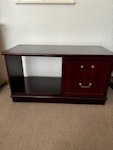 tv cabinet & bedside table Old wooden tv cabinet 100cm x 46 x 56 &
bedside cabinet 53cm x 47 x 50 BR3 - removed for £60