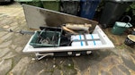 Bath and household junk Removal of 1 fibreglass bath and a small amount of household/garden junk and small amount of timber. Can be collected whenever is convenient. W7 - removed for £60