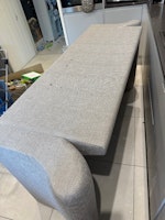 sofa with small chaise collected by Clear View Waster services