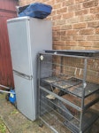 Cage fridgefreezer mower Fridgefreezer, ferret cage, electric lawnmower B97 - removed for £90