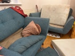 2 sofas (1.5 seat and 3 seat) Two old sofas TW7 - removed for £85