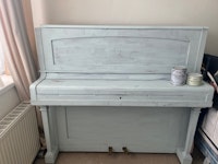 Upright piano collected by Mersey Waste (NW) LTD