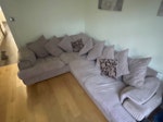 L-shaped sofa L-shaped sofa with a matter cushions, reusable:) BR2 - removed for £80