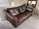 Leather Sofa Bed Would help removal (from a first floor sitting room) if it was dismantled. I would be happy to do that for a free collection. This is a really nice and usable leather M&S sofa bed. OX9 - removed for £120