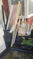 7 bin bags, two doors, etc collected by SID WASTE LTD