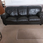 3 Seater Sofa 3 Seater leather sofa. 2.2 metres by 1 metre. I am available to help put it on the van. SA7 - removed for £75