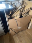 - 4 Big cardboard boxes - 4 boxes of cardboard waste 
- 3 boxes contain more cardboard (broken down) 
- Largest box is completely empty (can be broken down if necessary) 
- All very lightweight 
- Flat has lift so easily removable TW9 - removed for £60