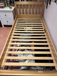 Single bed frame This is a single wooden bed frame. Good condition. Needs a new home. NW6 - removed for £40