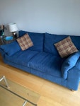 1 two seat sofa; 4 chairs 1 two seat sofa; 4 dining chairs; wooden sideboard EC1V - removed for £90