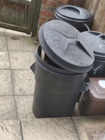 one bin containing waste collected by George Allens Waste