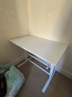 white desk collected by George Allens Waste