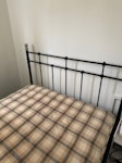 6Furniture & 1washing machine Double bed frame + double mattress, dining table, 2 dining chairs, two seats sofa, washing machine, 1 box CO4 - removed for £200