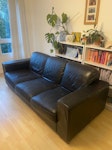 3 seater sofa and armchair Very good condition leather sofa and arm chair. SW19 - removed for £80