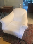 LARGE ARM CHAIR large traditional upholstered arm chair SW4 - removed for £55