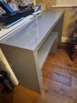 A desk and matching bench A office desk and a bench - medium size - a few blemish on the top - still sturdy SW14 - removed for £50