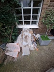 bags of tiles , bags of render wood, tiles , render W12 - removed for £80