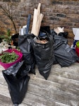 Building waste and wood about 7 rubble sacks of waste and some wood off cuts NW2 - removed for £40