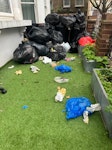 household rubbish bags household rubbish bags to be collected , Around 15 ,including the bags inside small bins NW6 - removed for £110