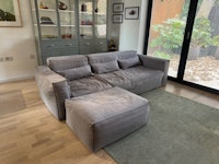 grey 3 seater sofa collected by T's Waste Removal