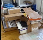 Recycling and office waste Office waste, fabric scraps, folders and binders EC1V - removed for £100