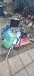 chair and some rubbish functioning chair, wooden pallet, metal brackets and some plastic bags with garbage BR3 - removed for £50