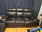 3 seater sofa Black leather three seater sofa
Will need to be taken from the livingroom UB8 - removed for £60