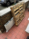 Pallet, radiator, roller blind 3 items as in photo, radiator, pallet and roller blind N5 - removed for £40