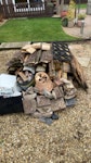 mainly wood. some rubble mainly wood with a small amount of rubble. easy access approximately 5m from road NG17 - removed for £80