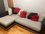 Corner sofa, chair & footstool Corner sofa - comes apart into two each sections, each one measures 160 x 100 x 65
Armchair measures 100 x 100 x 65
Footstool measures 100 x 50 x 40

All can be left at the end of the driveway - clear access and easy parking

Collection ASAP please BR4 - removed for £95