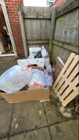 Assorted rubbish from moving collected by Gareth Marshall