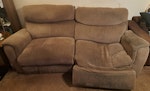 3 seater & 2 seater sofa 3 seater recliner sofa - W 205cm D 90cm

2 seater sofa - W 175cm D 88cm TW15 - removed for £125