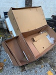 Boxes, wood pieces, 2 timber Boxes from tv, sofas etc
Large bucket of loose wood pieces
3 timber beams
Old wooden planksp SW10 - removed for £150