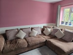 Corner sofa Comfy Corner sofa. In 2 pieces. 
Needs 2 strong people to lift HA4 - removed for £0