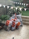 16 rubble bags 15 rubble bags of rotten wood. 1 bag of insulation. Bags not closed SW15 - removed for £70