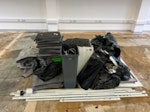 Carpet tiles, desks, cables, Carpet tiles, a few bags of cables, 4 desks, a few timber shelves, cardboards, blinds, etc. There is underground parking (height limit 2.2m). Rubbish are on 5th floor. There is a lift in the building. BN1 - removed for £80