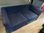 Old sofa Intact blue sofa SW6 - removed for £75