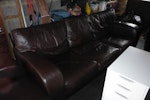 three piece suite 1 3 seat sofa.  2 x Single armchairs RG4 - removed for £100