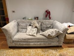 Sofa three seater Three seater sofa with high sides and back. BR3 - removed for £80