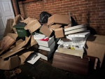 wood, cardboard, plastics Chest of drawers and wood, large kitchen corner swivel tray, cardboard and junk. Not including bins SE18 - removed for £100