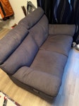 2 seater recliner sofa Grey 2 seater recliner sofa. RG21 - removed for £85