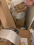 Cardboard boxes Cardboard boxes large and small with some plastic in it BN17 - removed for £30