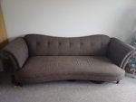 Chesterfield style 3 seat sofa 3 seat large Chesterfield sofa 
No fire label 
No longer wanted WA11 - removed for £65