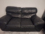 Two seater leather sofa Need gone ASAP. Has been wiped down. From a pet free/ smoke-free home. SE4 - removed for £0