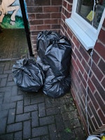 Dismantled wardrobe, 5 bags collected by Gareth Marshall