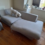 Sofa 3 seater sofa base chaise so only one arm BN1 - removed for £75