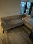 2 x small sofas 1 x bed 2 x sm 2 x small sofas
1 x bed
2 x small bedside tables
Headboard
1 x kitchen table SE8 - removed for £150