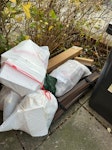 Clear rubbish and empty bin Hiya! Please can you clear this rubbish and empty the cardboard from our recycling bin? N17 - removed for £60