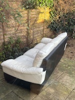 A three seater sofa collected by Wrights Waste Management